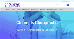 Desktop Screenshot of clementschiropractic.com